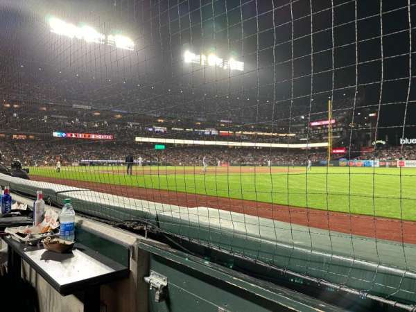 Oracle Park, section: 103, row: A, seat: 5