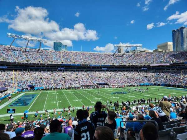 Bank of America Stadium, section: 347, row: 8, seat: 3