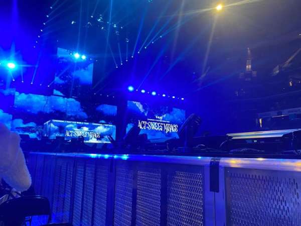 Spectrum Center, section: Floor 1, row: Q, seat: 2