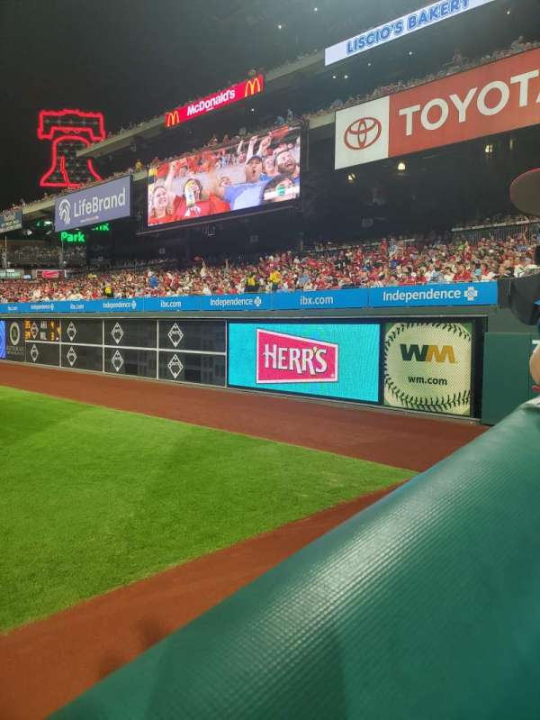 Citizens Bank Park, section: 108, row: 12, seat: 17