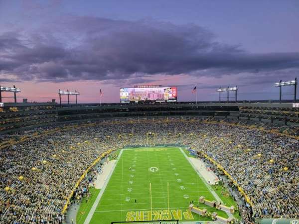 Lambeau Field, section: 750S, row: 7, seat: 3