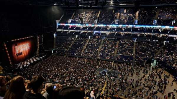 The O2, London, section: 405, row: L, seat: 558
