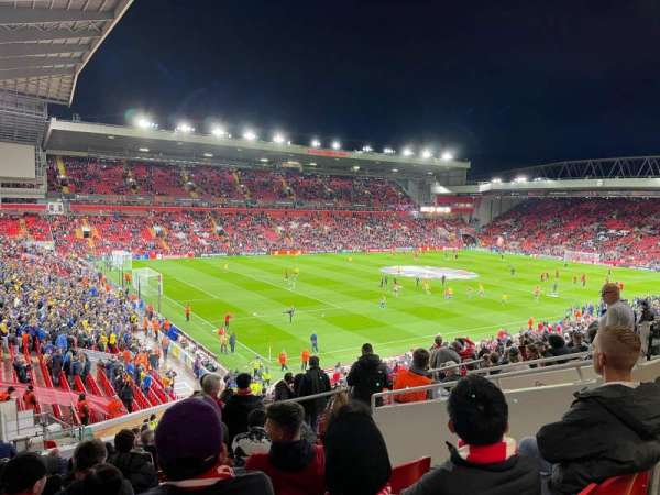 anfield, section: L1, row: 42, seat: 5