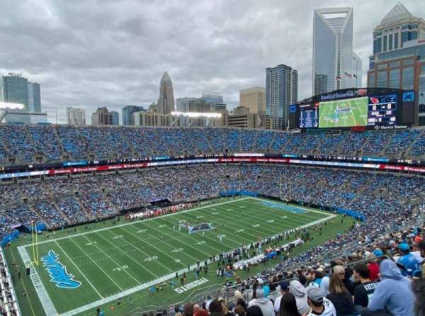 Bank of America Stadium, section: 547, row: 18, seat: 11