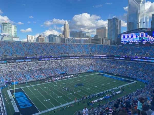 Bank of America Stadium, section: 547, row: 18, seat: 11