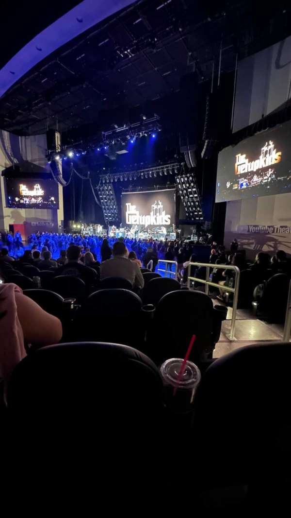 YouTube Theater, section: 104, row: J, seat: 18