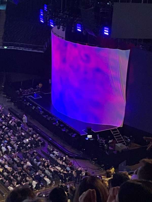 The O2, London, section: 418, row: P, seat: 906