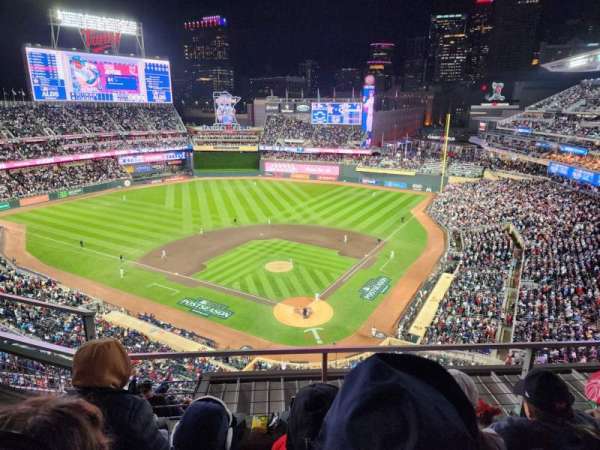 Target Field, section: 316, row: 3, seat: 12