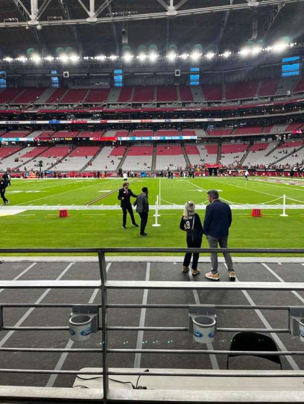 State Farm Stadium, section: 126, row: 2, seat: 16