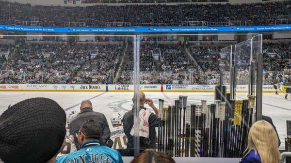 SAP Center, section: 101, row: 5, seat: 15