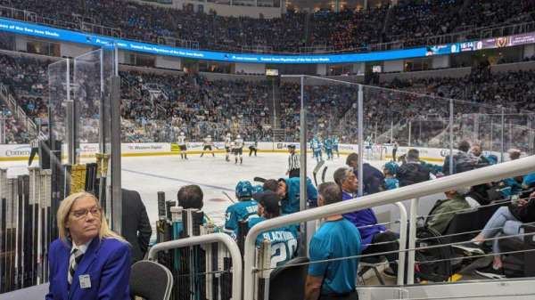 SAP Center, section: 101, row: 5, seat: 15