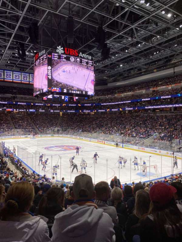 UBS Arena, section: 101, row: 19, seat: 6