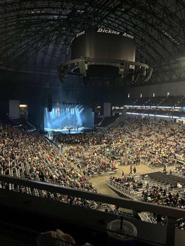 Dickies Arena, section: 218, row: 1, seat: 3