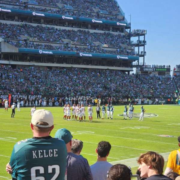 Lincoln Financial Field, section: 115, row: 9, seat: 10