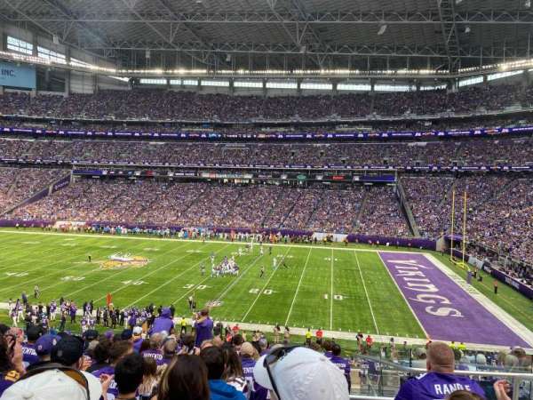U.S. Bank Stadium, section: 130, row: 11, seat: 3-4