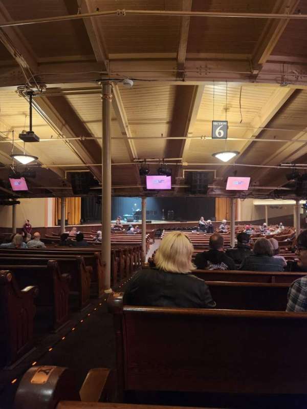 Ryman Auditorium, section: MF-6, row: Z, seat: 14