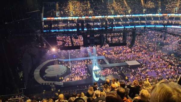 The O2, London, section: 402, row: M, seat: 477