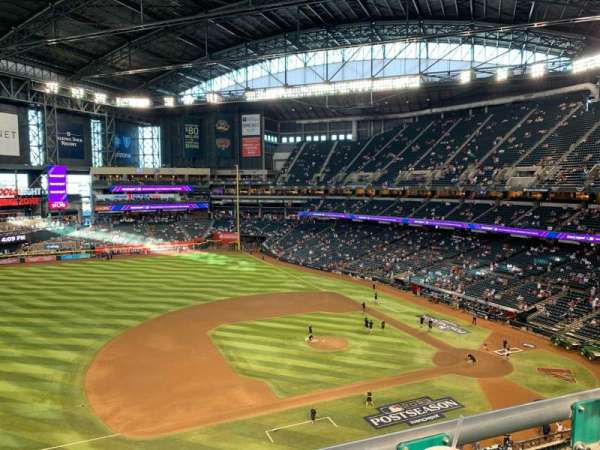 Chase Field, section: 324, row: 1, seat: 2