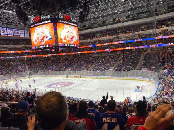 UBS Arena, section: 102, row: 26, seat: 9