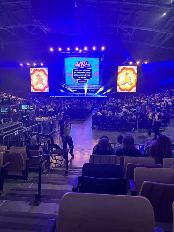Addition Financial Arena, section: 101, row: F, seat: 19