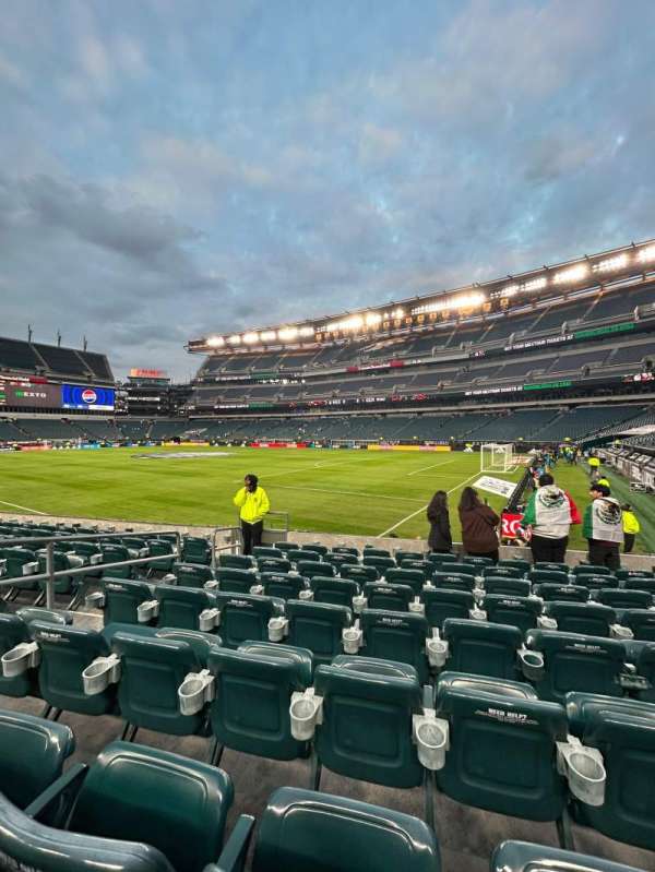 Lincoln Financial Field, section: 106, row: 8, seat: 13