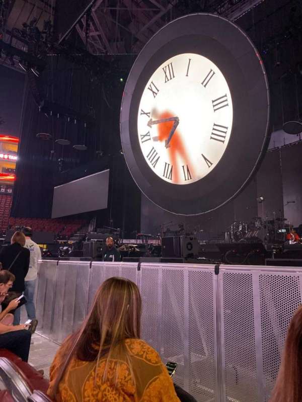 Toyota Center, section: Floor A, row: B, seat: 5