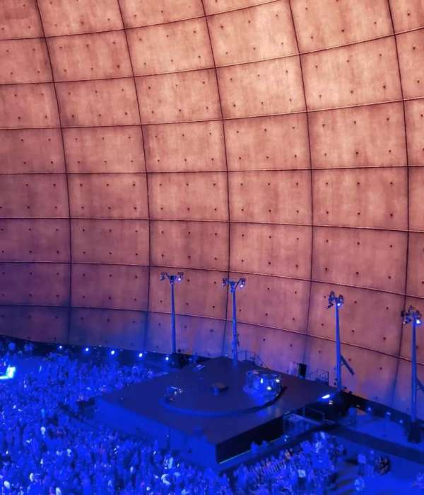 The Sphere, Vegas, section: 209, row: 16