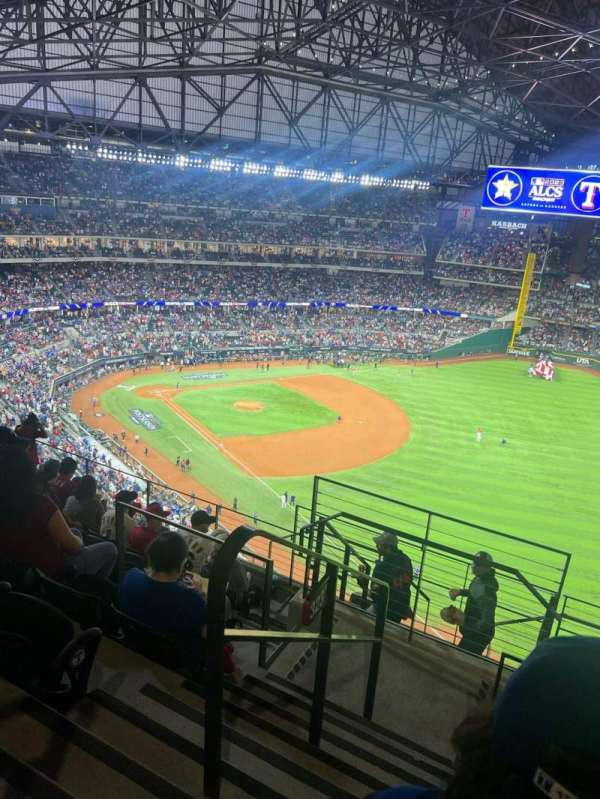 Globe Life Field, section: 323, row: 8, seat: 1