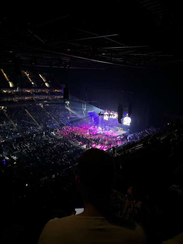 The O2, London, section: 417, row: M, seat: 855