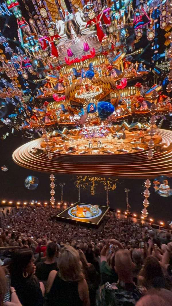 The Sphere, Vegas, section: 208, row: 17, seat: 6