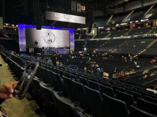 Paycom Center, section: 104, row: J, seat: 5