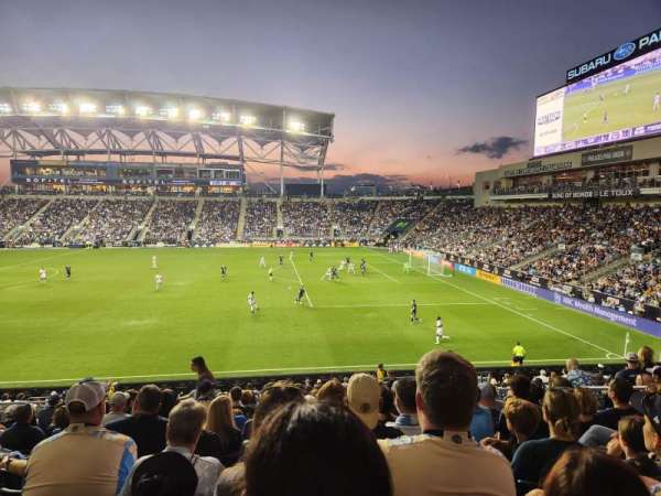 Subaru Park, section: 124, row: V, seat: 8