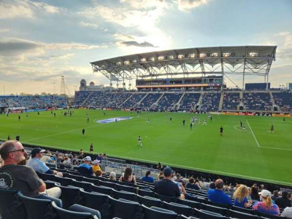 Subaru Park, section: 124, row: V, seat: 8