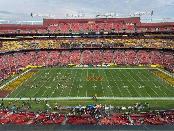 Northwest Stadium, section: 401, row: 1, seat: 3