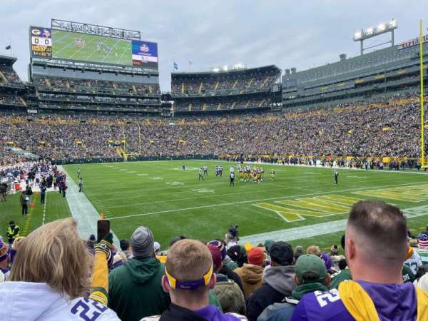 Lambeau Field, section: 105, row: 12, seat: 13