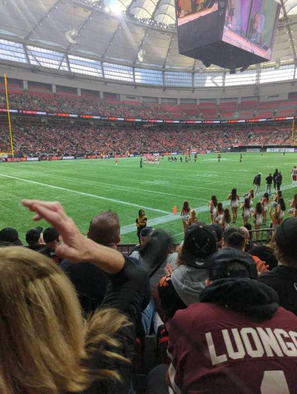BC Place, section: 221, row: f, seat: 104