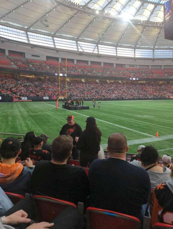 BC Place, section: 221, row: f, seat: 104