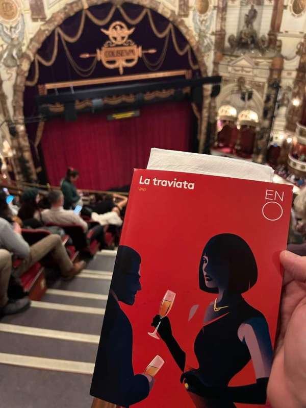London Coliseum, section: Balcony, row: H, seat: 15
