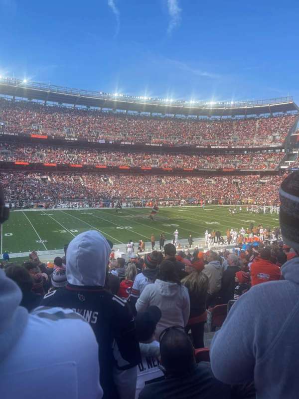 Huntington Bank Field, section: 106, row: 22, seat: 18