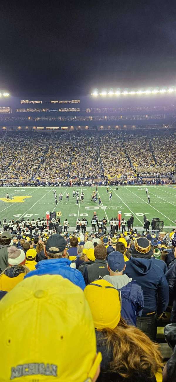 Michigan Stadium, section: 44, row: 35, seat: 25