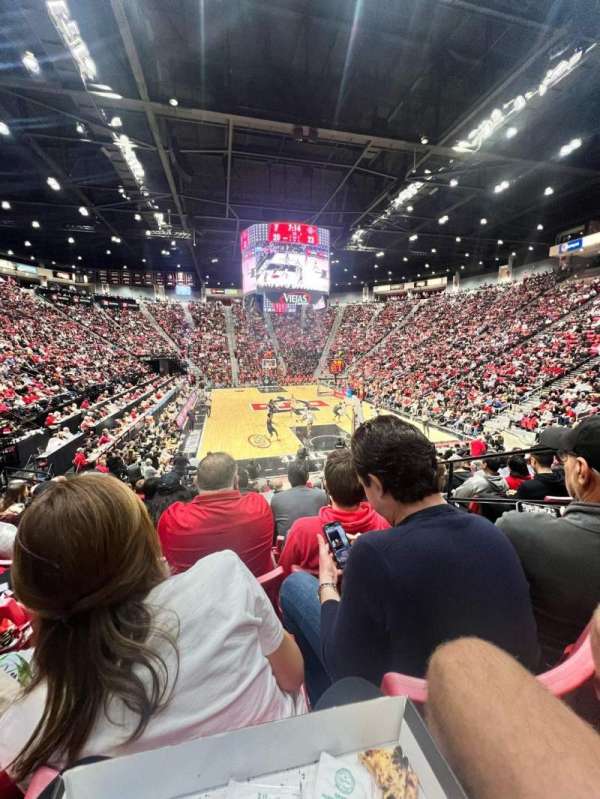 Viejas Arena, section: V, row: 13, seat: 3