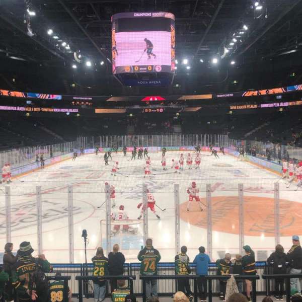 Nokia Arena, section: A1-B1, row: 10, seat: 10