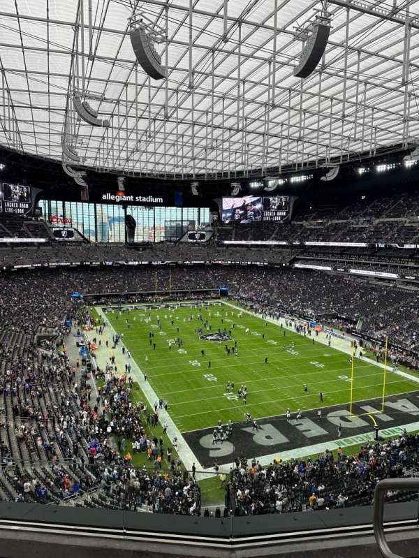 Allegiant Stadium, section: 329, row: 3, seat: 1