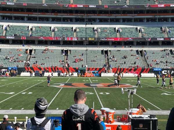 Paycor Stadium, section: 110, row: 6, seat: 116