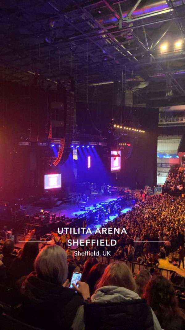 Utilita Arena Sheffield, section: 202, row: f, seat: 13