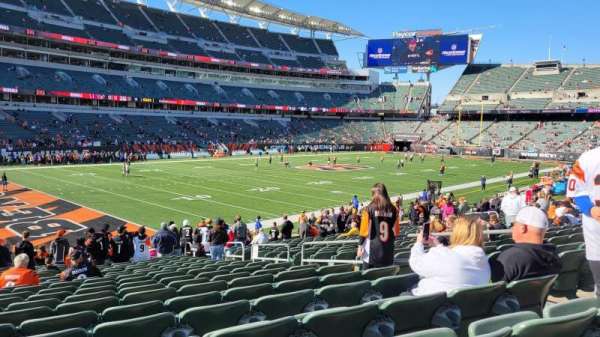 Paycor Stadium, section: 148, row: 21, seat: 7