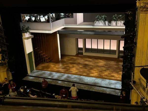 Hudson Theatre, section: Balcony R, row: A, seat: 4