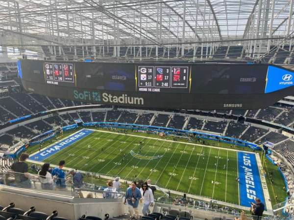 SoFi Stadium, section: 543, row: 12, seat: 12
