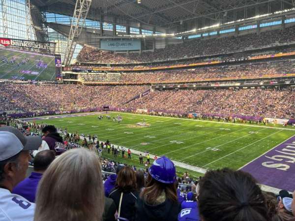 U.S. Bank Stadium, section: 124, row: 28, seat: 37-38