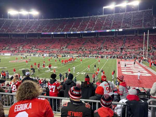 Ohio Stadium, section: 25A, row: 4, seat: 21